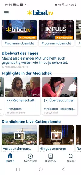 Bibel TV App Schermafbeelding 0