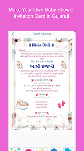 Baby Shower Invitation Card Maker Tangkapan skrin 0