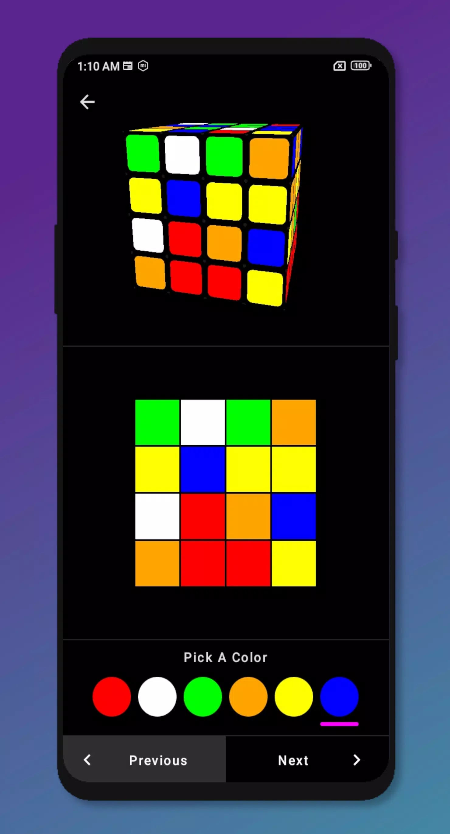 Rubik's Cube Solver 4x4 Captura de tela 3