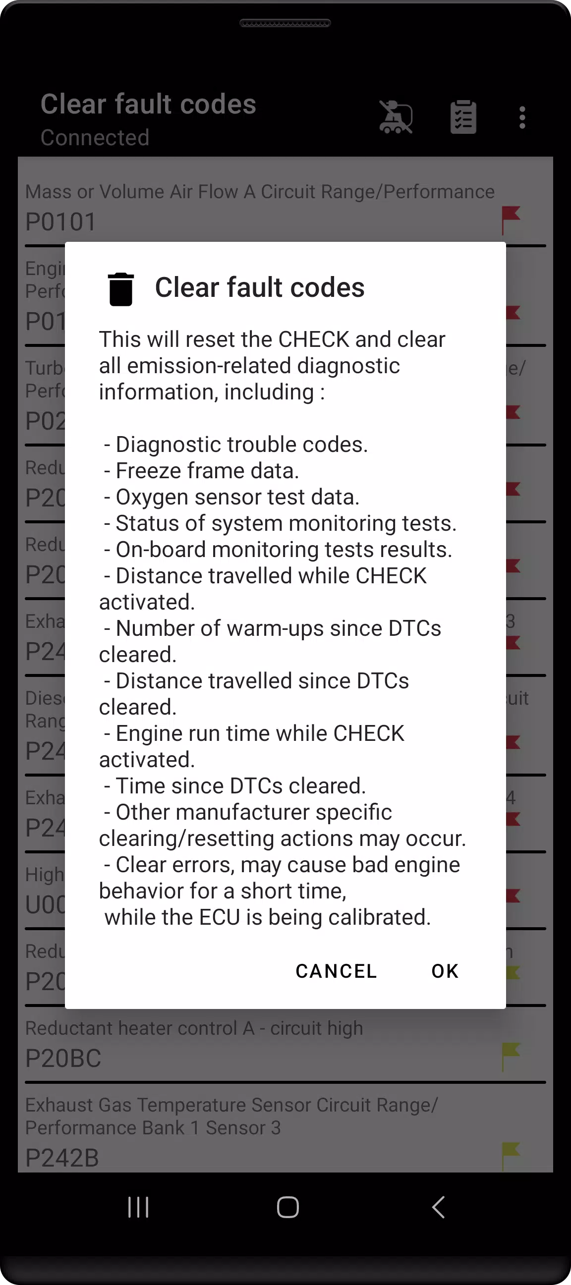 Tor OBD2 Diagnostics Capture d'écran 3