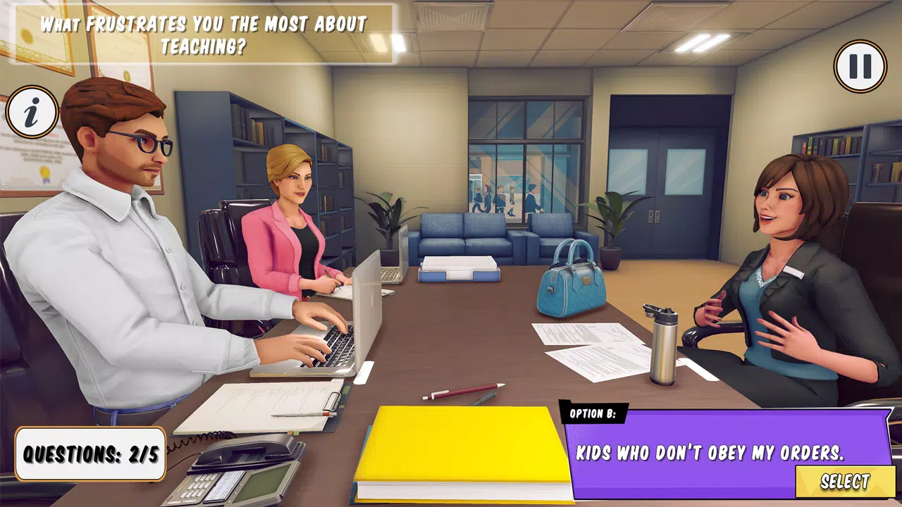 High School Teacher Simulator 螢幕截圖 0