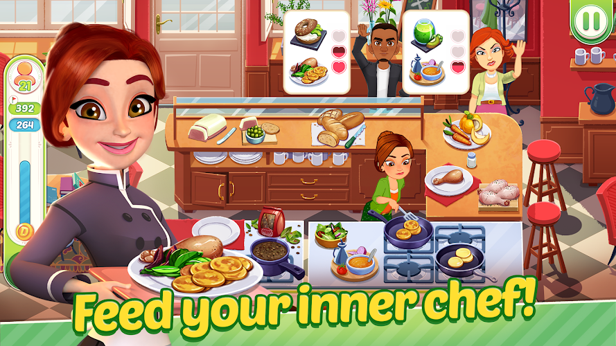 Delicious World - Cooking Game Captura de tela 1