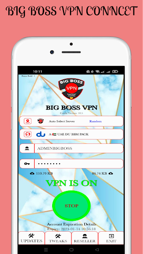 BIG BOSS VPN Ekran Görüntüsü 0