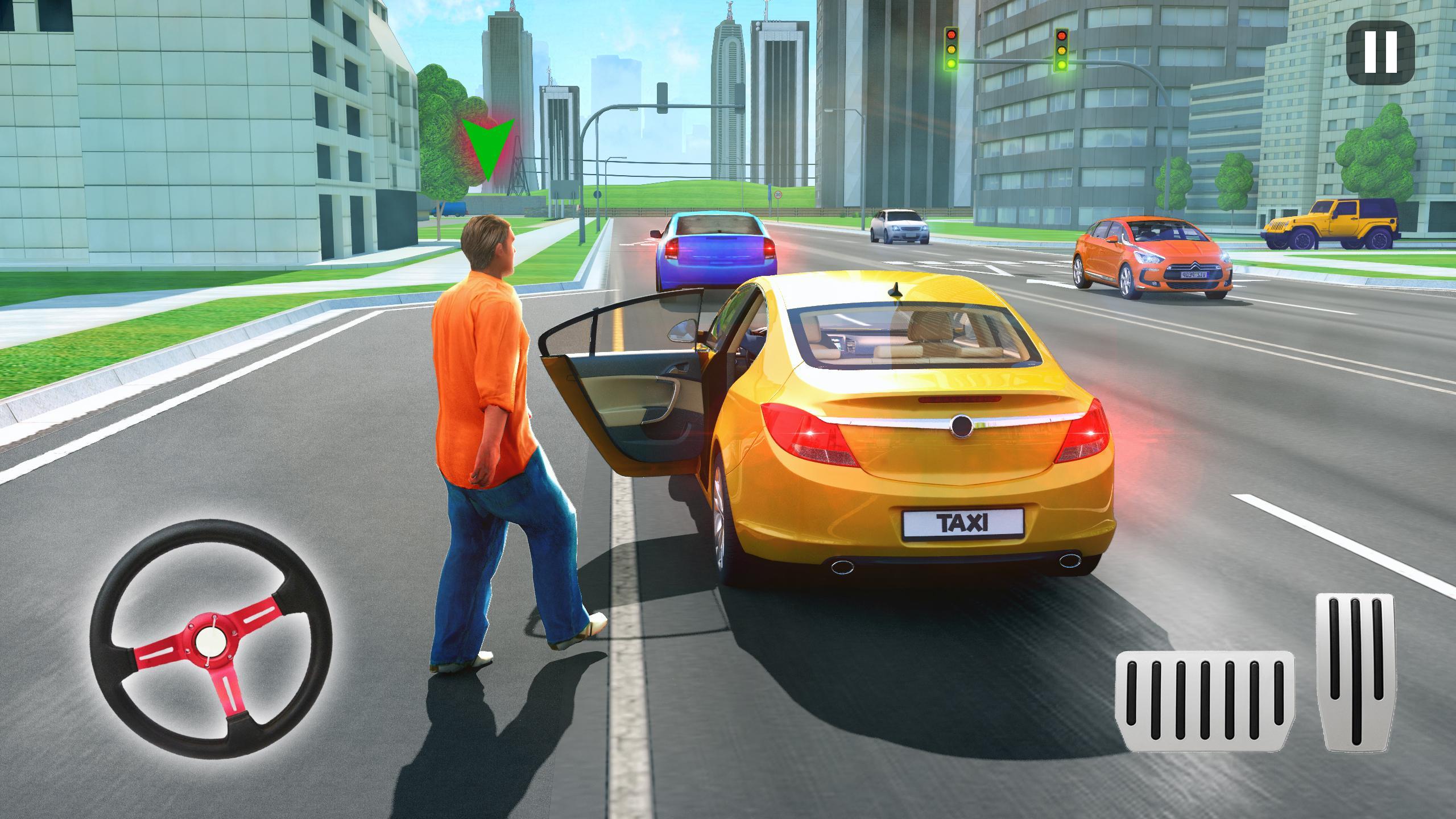 US City Taxi Games - Car Games スクリーンショット 1