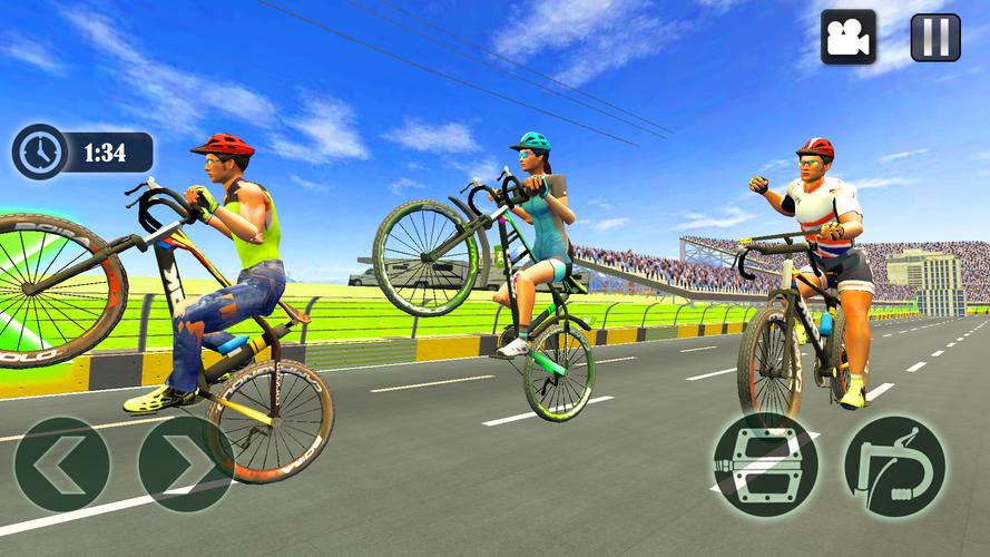 Cycle Race Game Cycle Stunt Ekran Görüntüsü 1