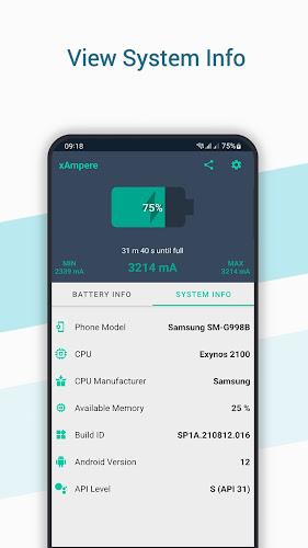 Schermata xAmpere - Battery Charge Info 2