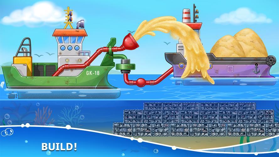 Jeux de construction et bateau Capture d'écran 3