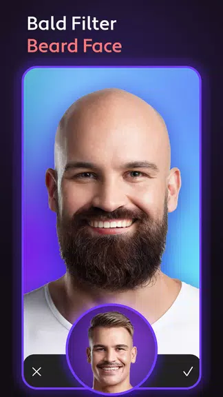 Cosmo Hair Editor, Face Filter Captura de tela 1