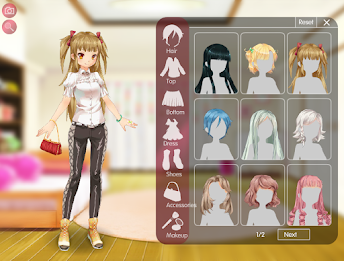 Anime Girl Creator & Dress Up 螢幕截圖 1