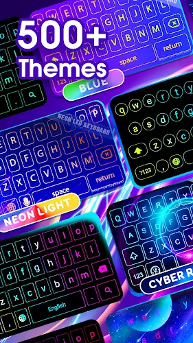 Neon LED Keyboard: RGB & Emoji Screenshot 2