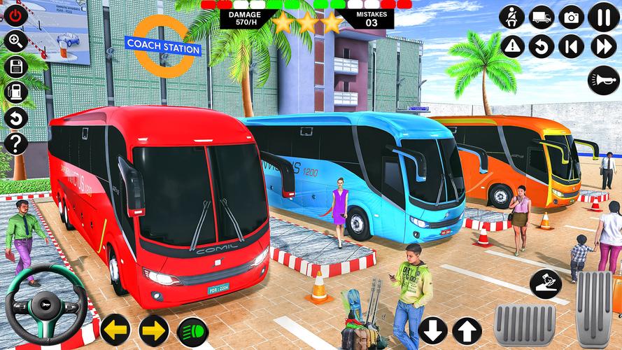 Passenger Bus Driving Games 3D 螢幕截圖 1