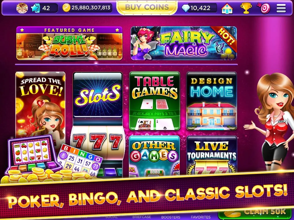Glamour Casino - Home Designer Slots ဖန်သားပြင်ဓာတ်ပုံ 1