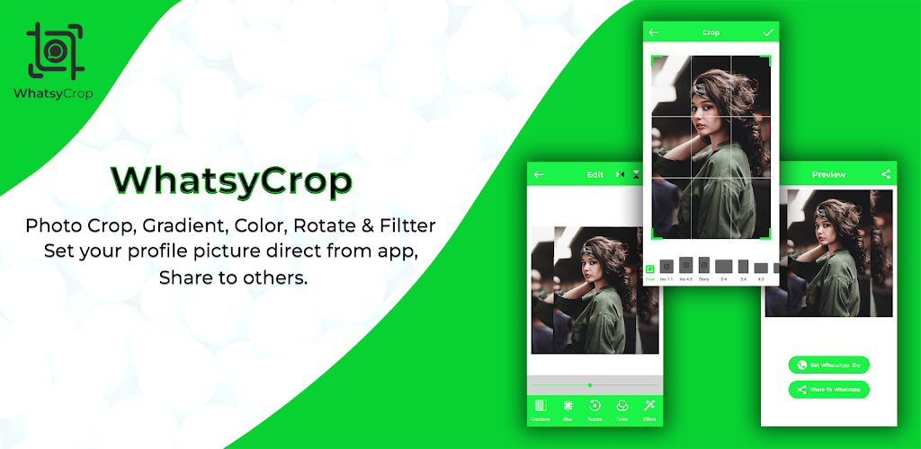 WhatsyCrop: DP Photo Editor স্ক্রিনশট 0