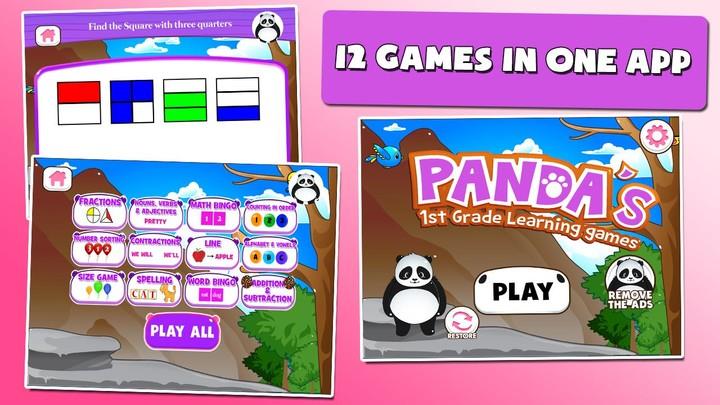 Panda 1st-Grade Learning Games Screenshot 0