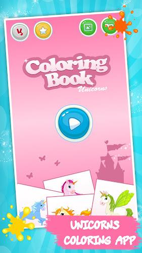 Unicorn Kids Coloring Book Ảnh chụp màn hình 3