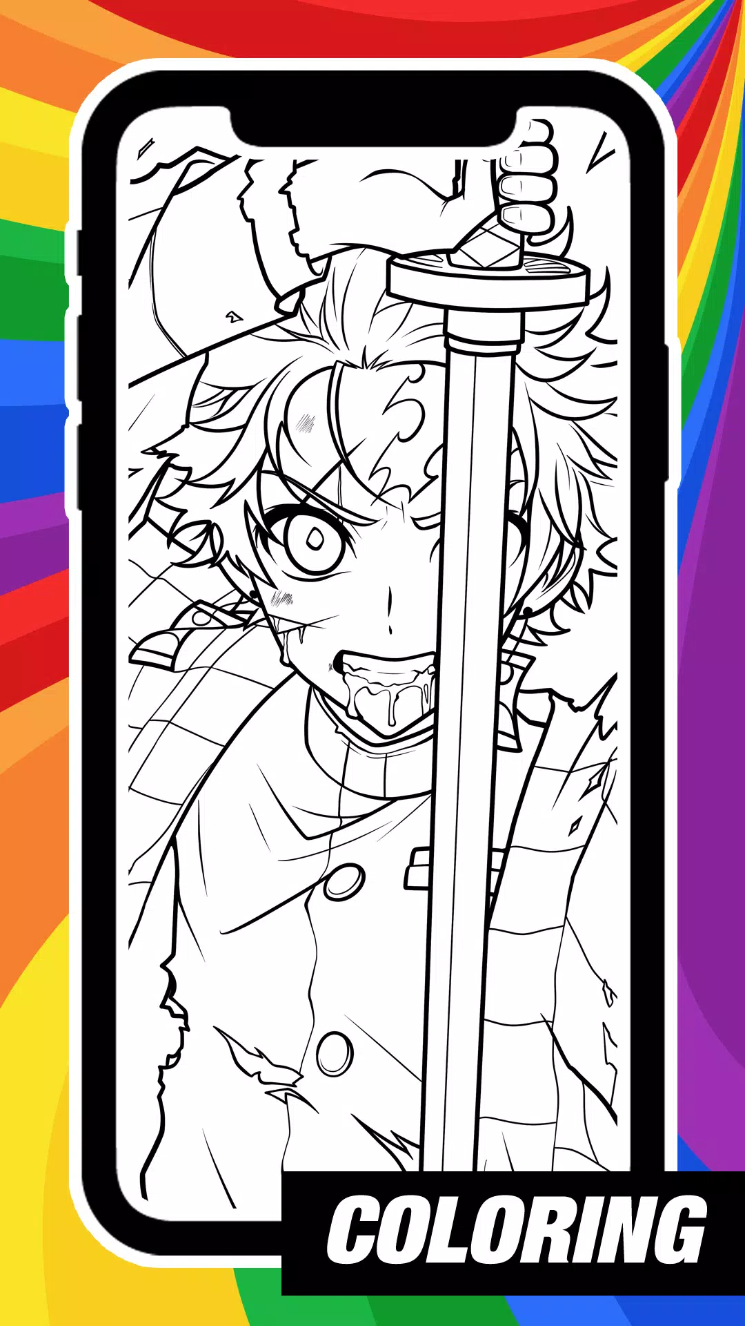 AR Draw Coloring Demon Slayer 螢幕截圖 1