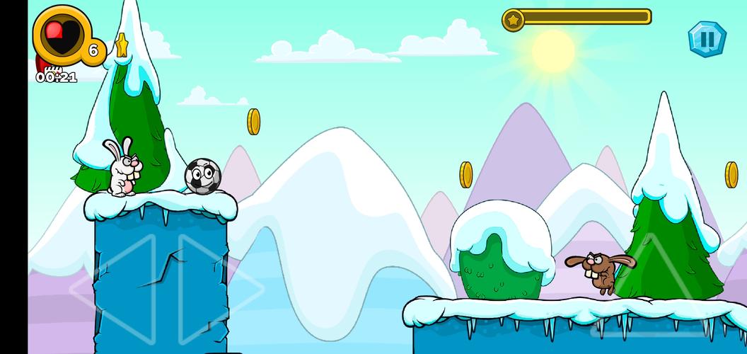 Runner ball 3: winter game 螢幕截圖 1