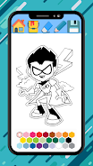 Teen Titans coloring cartoon Screenshot 0