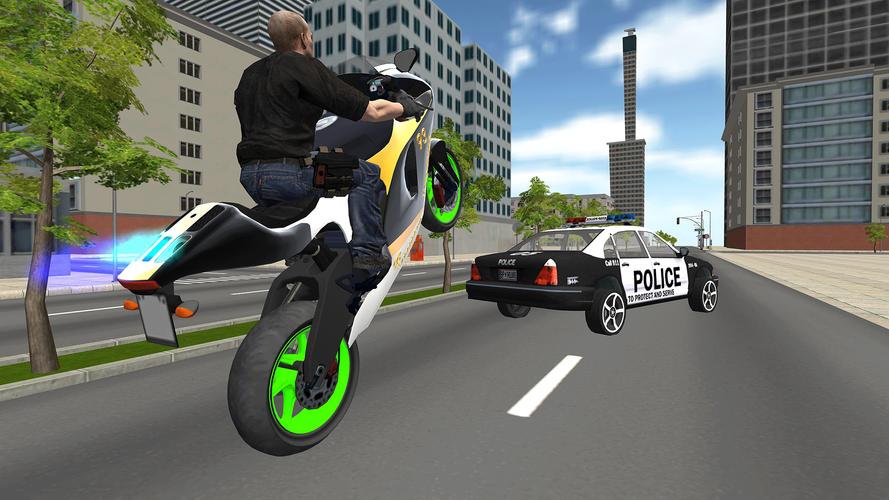 Bike Driving: Police Chase 螢幕截圖 1