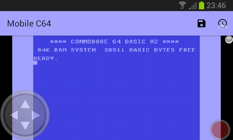 Mobile C64 Screenshot 0