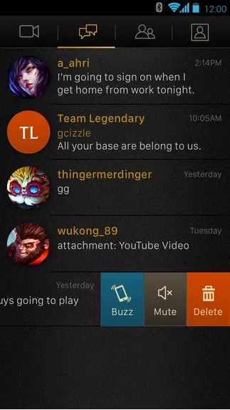 League Chat Schermafbeelding 2