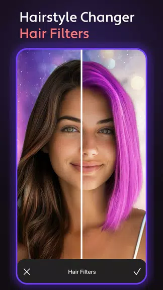 Cosmo Hair Editor, Face Filter Captura de tela 0