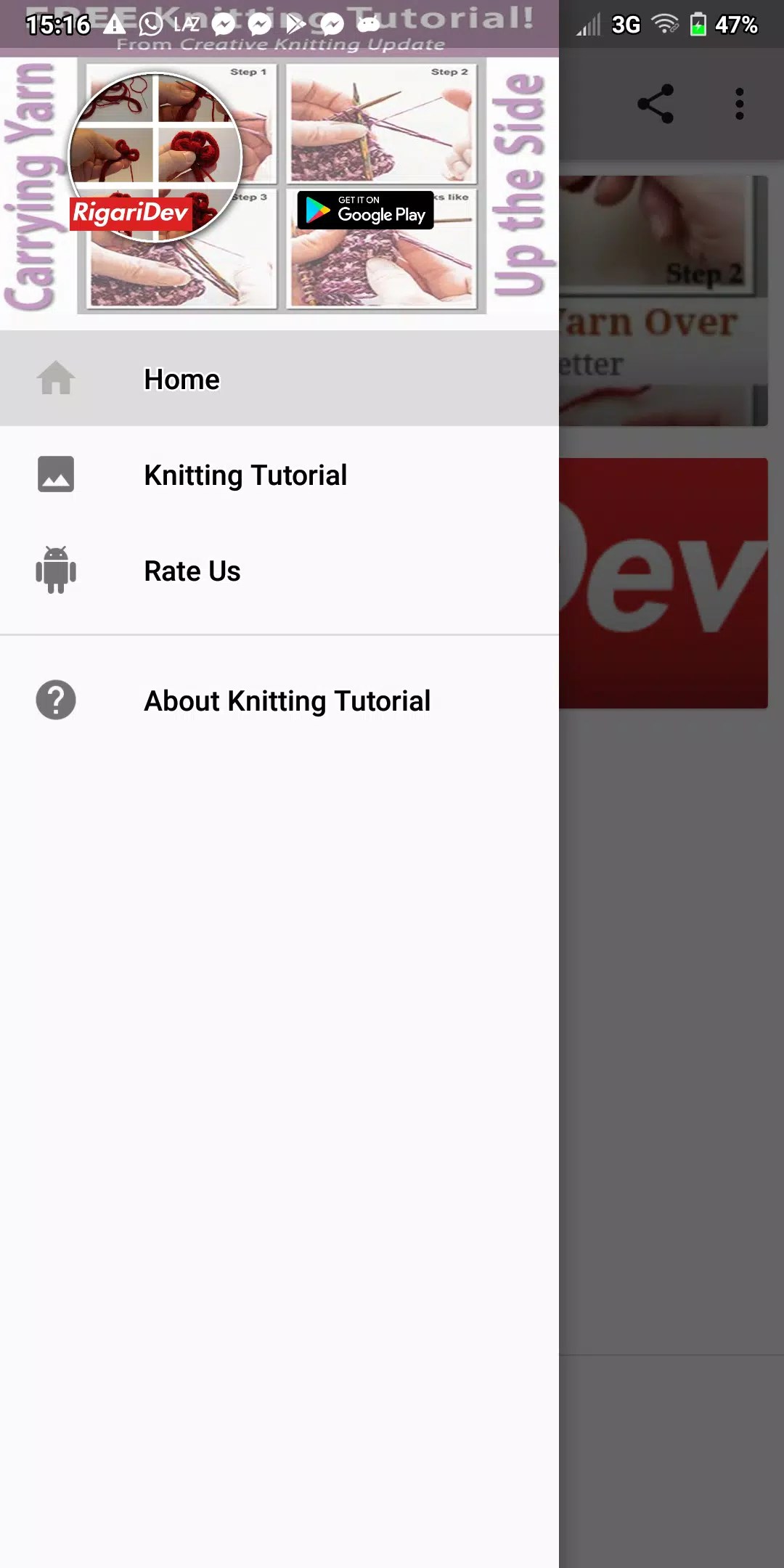 Knitting Tutorial স্ক্রিনশট 0