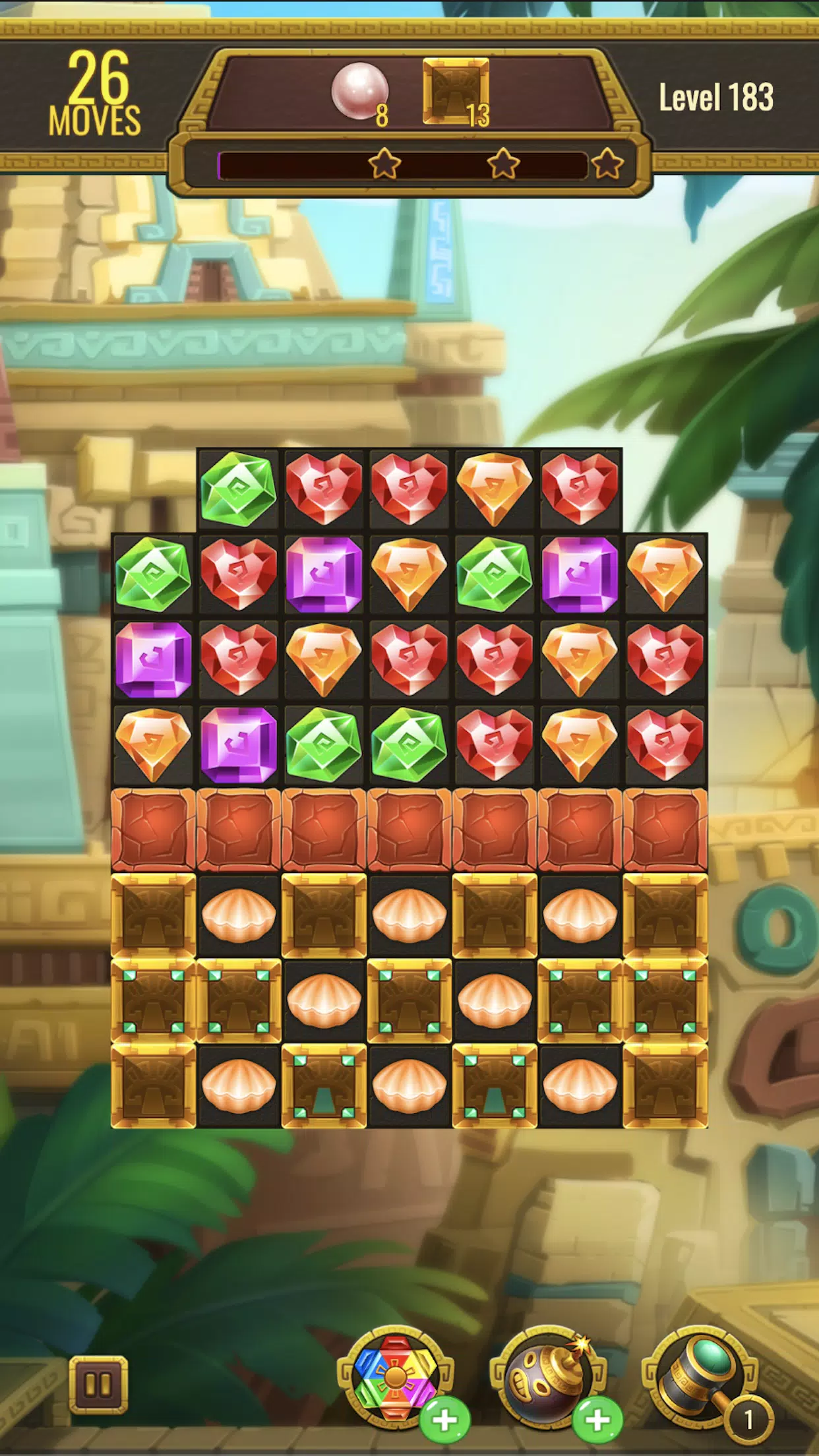 Jewels Maya Quest: Gem Match 3 Zrzut ekranu 3