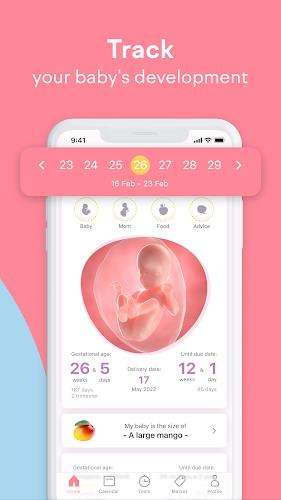 Pregnancy Tracker: amma Ảnh chụp màn hình 1