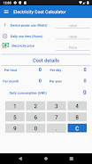 Electricity Cost Calculator Zrzut ekranu 2