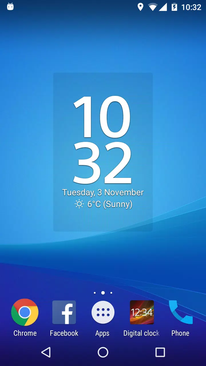 Digital Clock & Weather Widget スクリーンショット 2