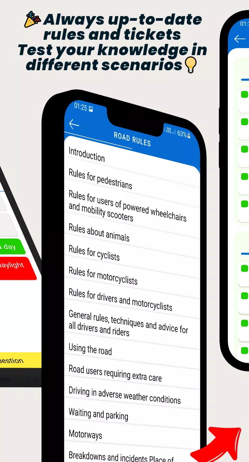 AVTO TEST - Traffic Rules 2025应用截图第2张