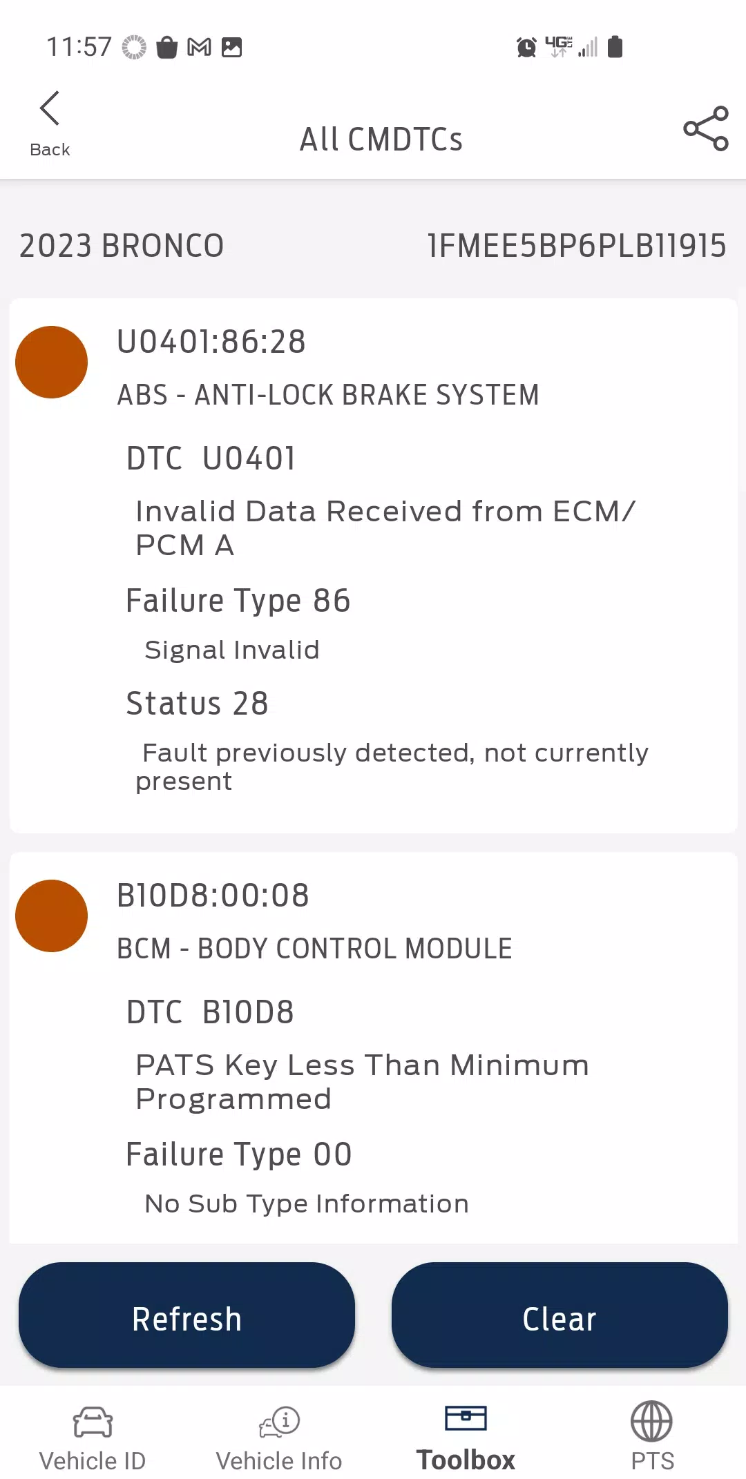 Ford DiagNow Schermafbeelding 2