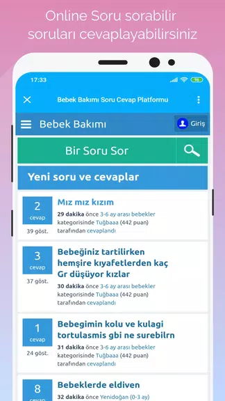 Gün Gün Bebek Bakımı, Takibi スクリーンショット 0