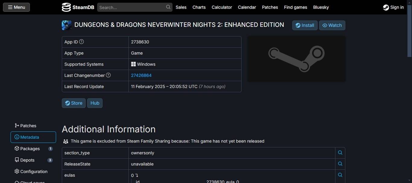 Penambang data membongkar Potensi Neverwinter Nights 2 Remaster di Steam