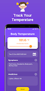 Body Temperature App ဖန်သားပြင်ဓာတ်ပုံ 0