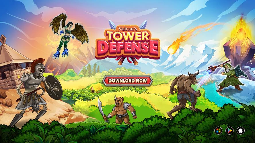 Vulcan's Tower Defense 螢幕截圖 0