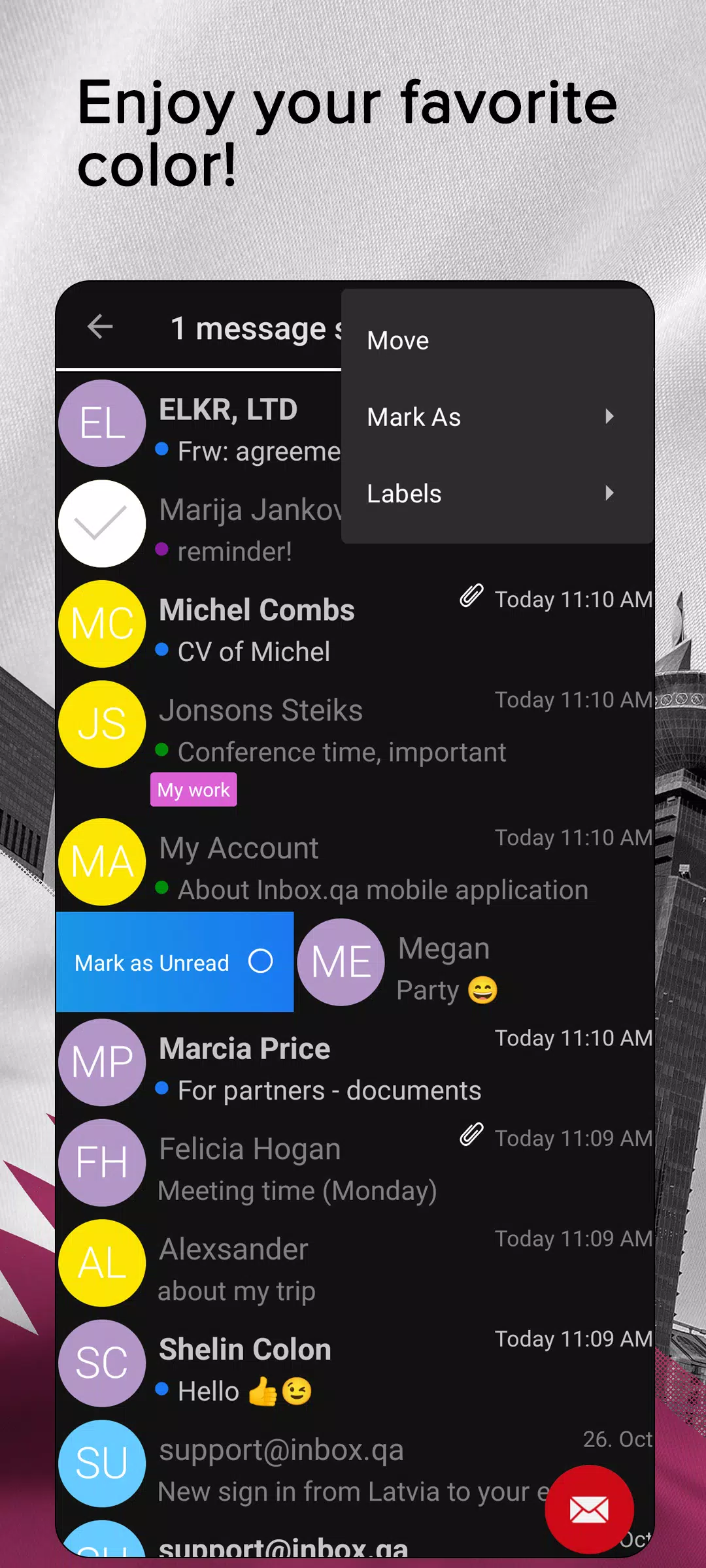 Inbox.qa email Tangkapan skrin 2