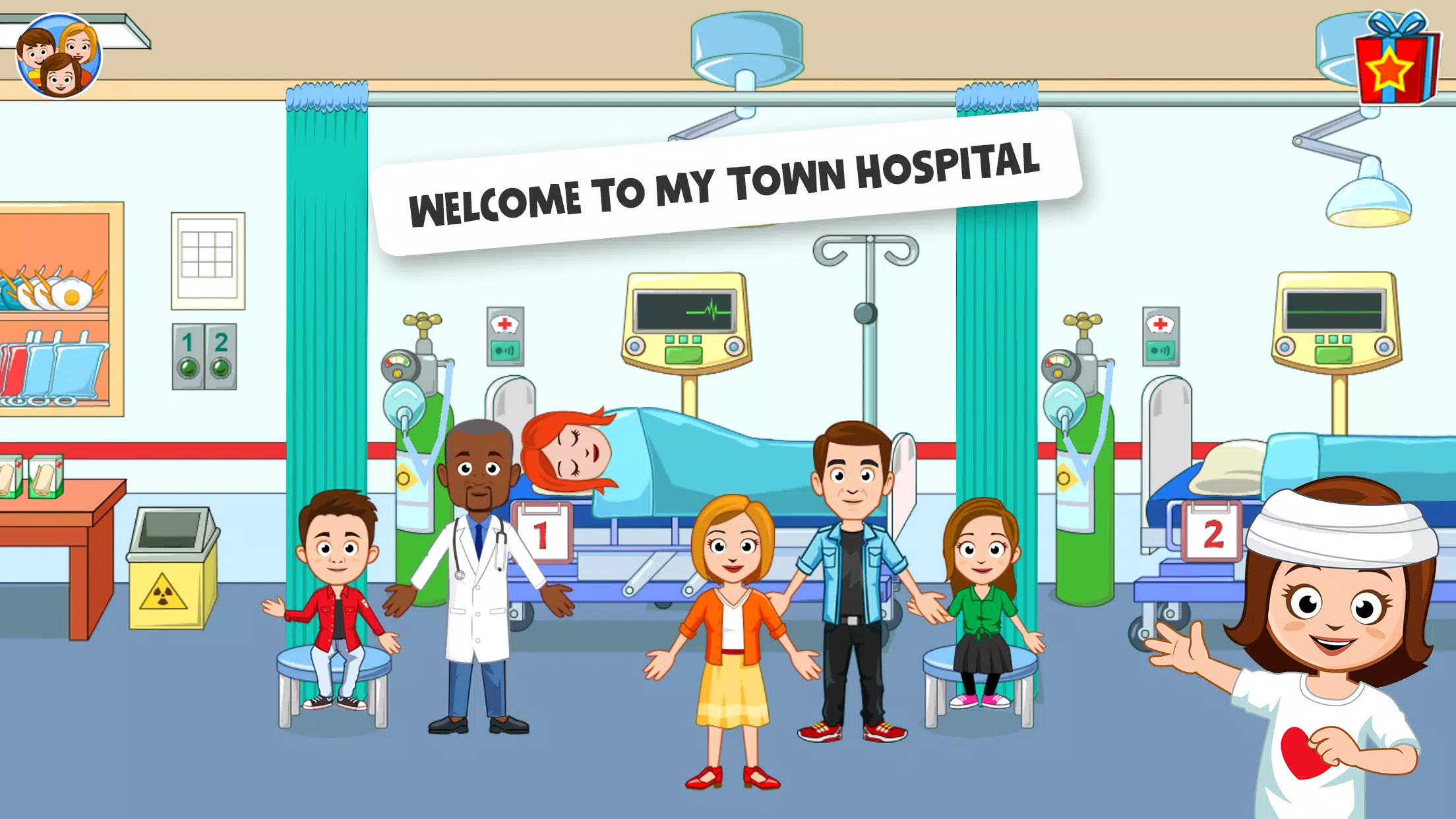 My Town Hospital - Doctor game Ekran Görüntüsü 0