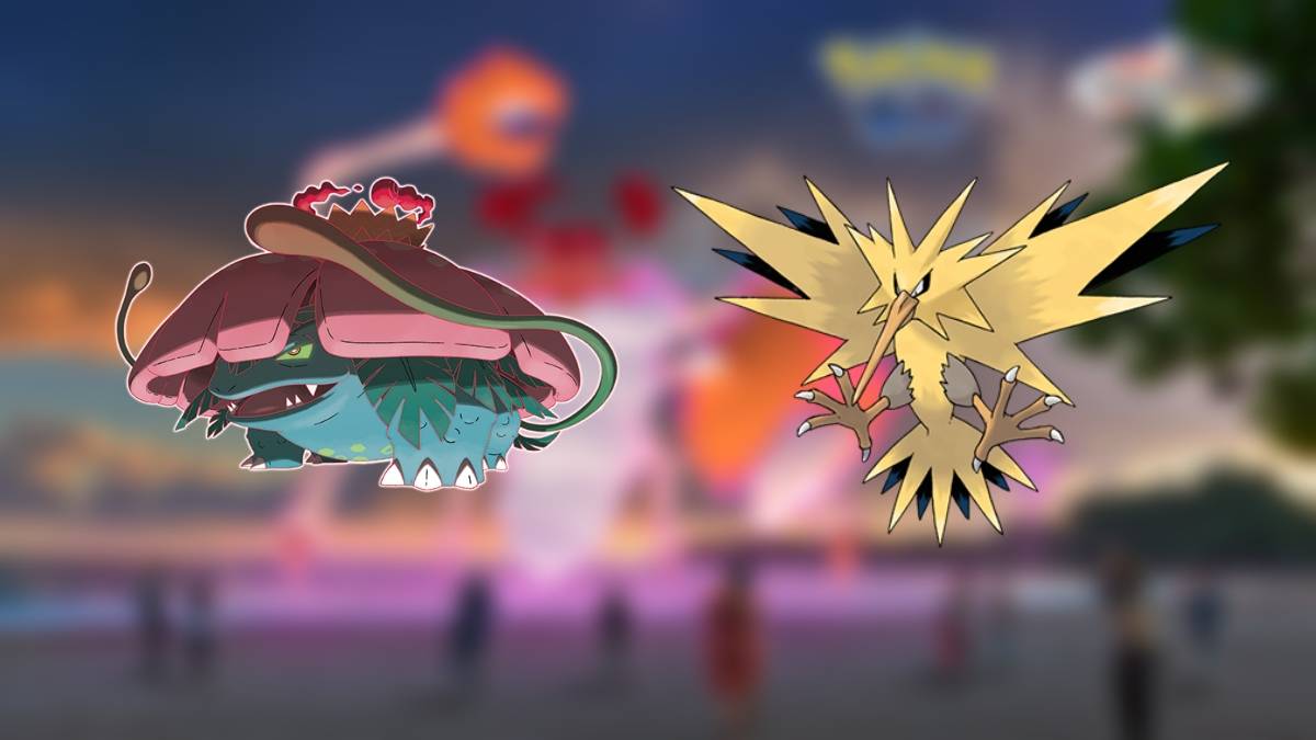 Venusaur & Zapdos, the best counters for Gigantamax Kingler in Pokemon GO