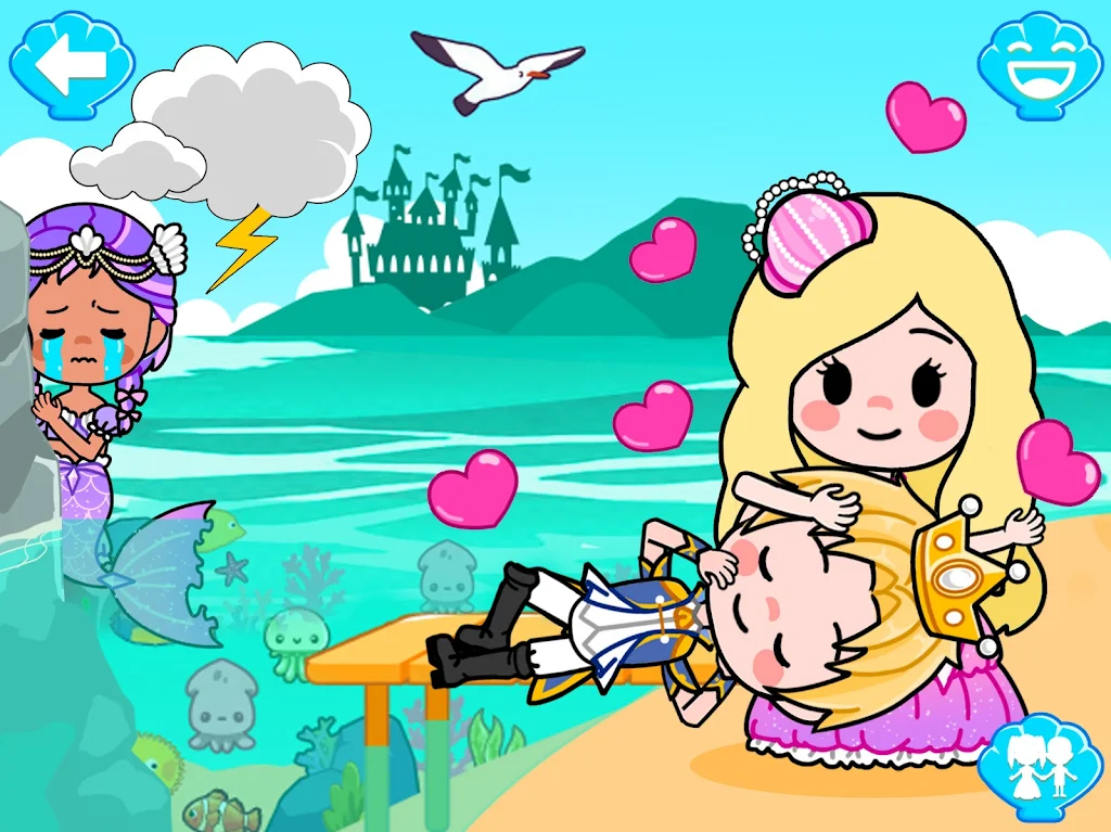 Mermaid Games: Princess Salon Скриншот 1