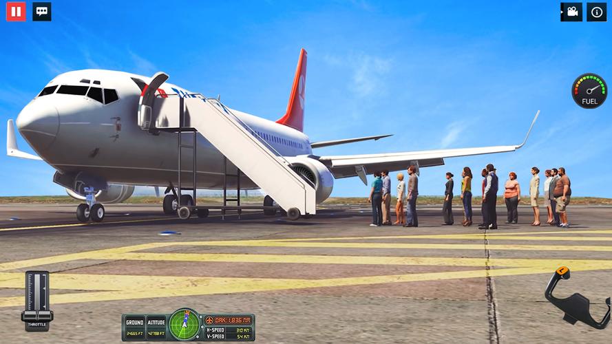 Airbus Simulator Airplane Game ဖန်သားပြင်ဓာတ်ပုံ 0