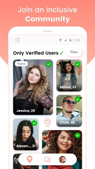 Curvy Singles Dating Ekran Görüntüsü 1