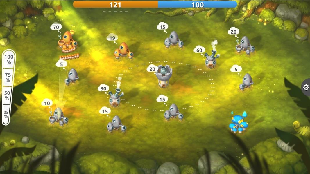 Mushroom Wars 2: RTS Strategy Schermafbeelding 0