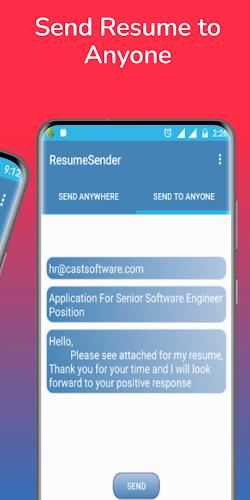 Resume Sender - CV Send Resume Screenshot 1