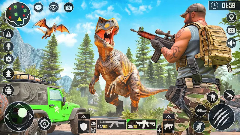 Wild Dino Hunting: Gun Games Screenshot 1