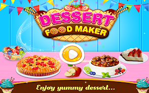 Dessert Sweet Food Maker Game Captura de pantalla 0