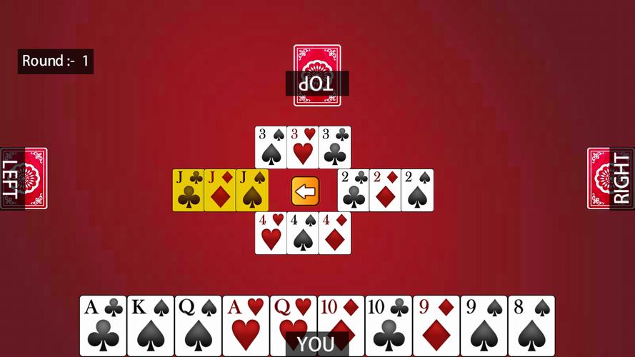 Hazari Card Game : 1000 Points Schermafbeelding 0