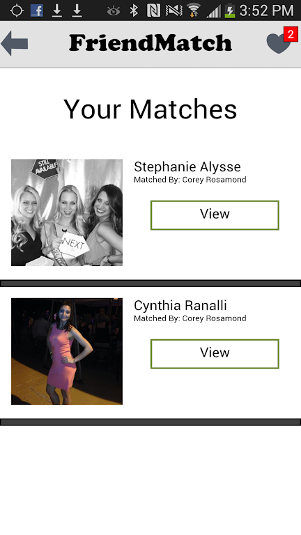FriendMatch Captura de tela 1