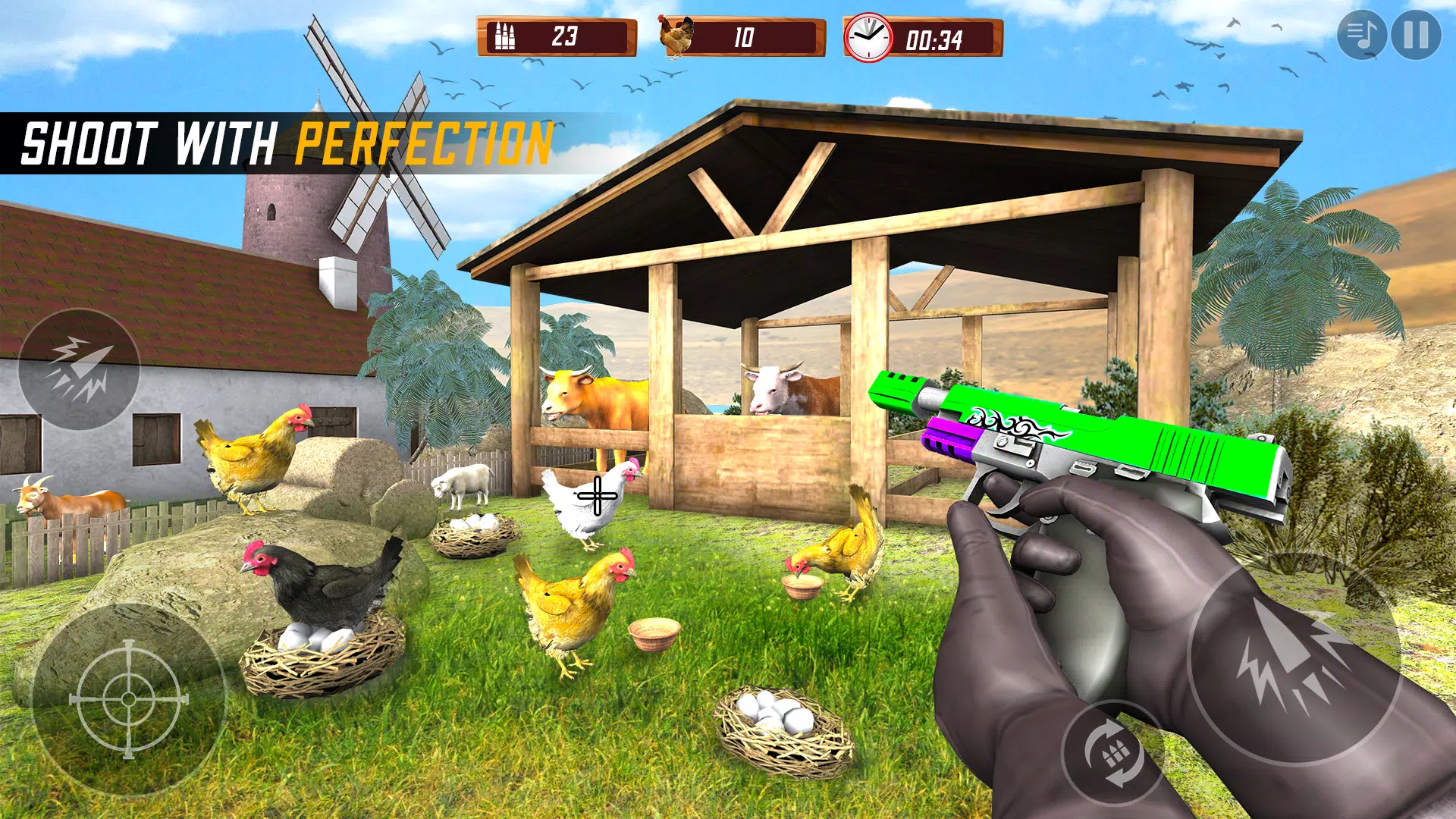 Chicken Shooting 3D Hunt Games Tangkapan skrin 0